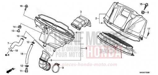 AIR CLEANER NC750DH de 2017